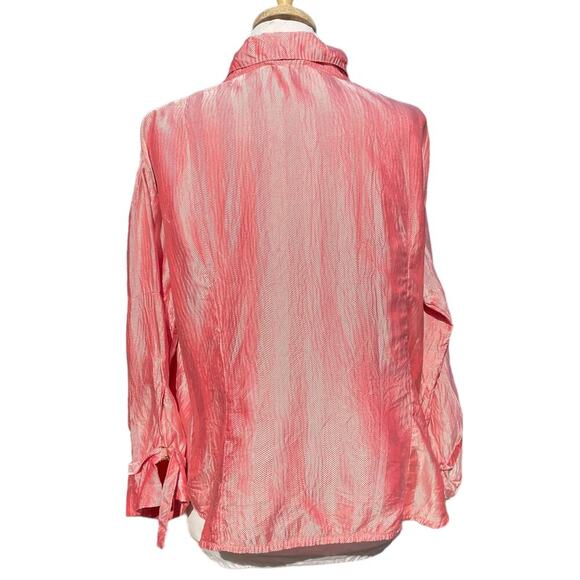 Roberto Cavalli Pink Silk Button-Front Blouse - Picture 2 of 13